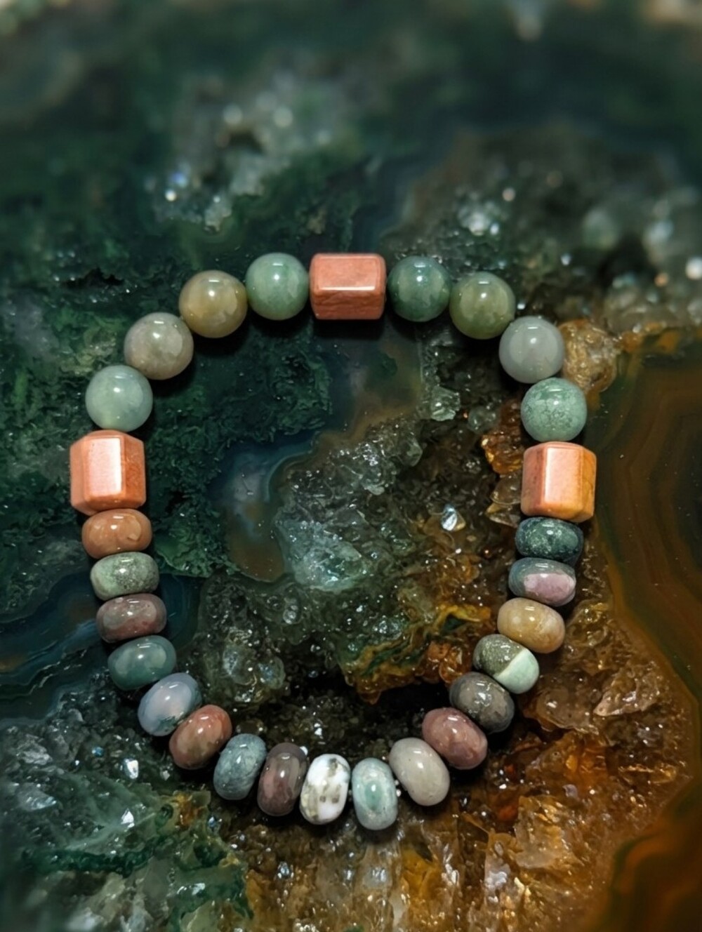 Indian Agate/Landscape Ocean Jasper